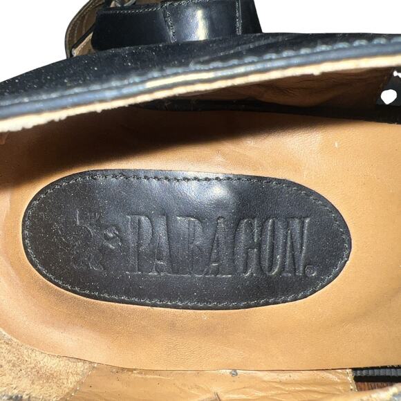 Paragon Men’s Sz 12D Black All Leather Fisherman’s Sandals main image 4